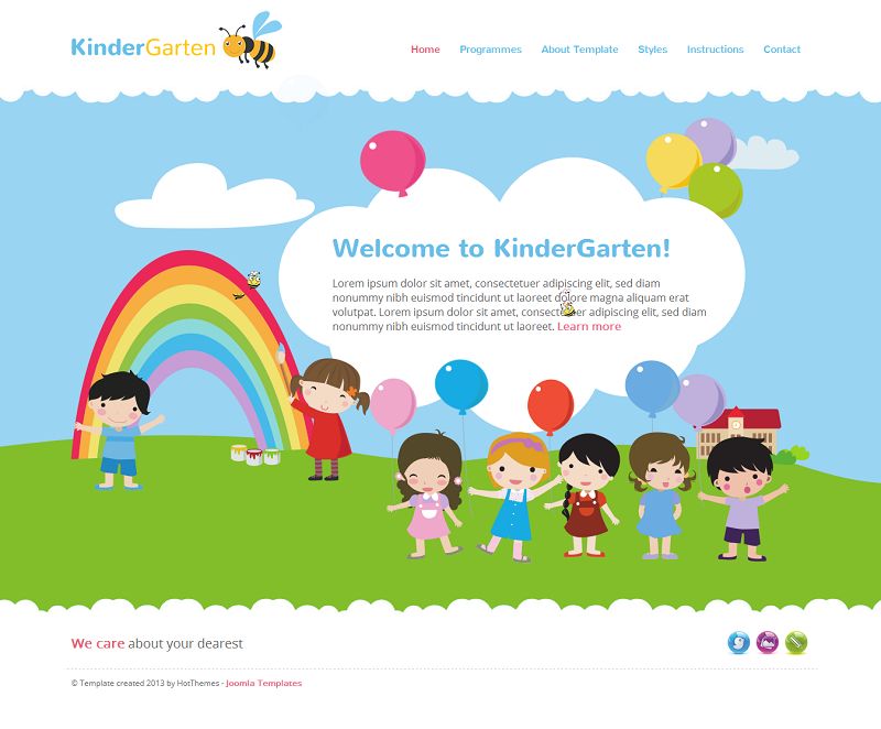 KinderGarten joomla theme - Website For Kindergarten